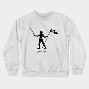 Joan of Arc black silhouette Crewneck Sweatshirt